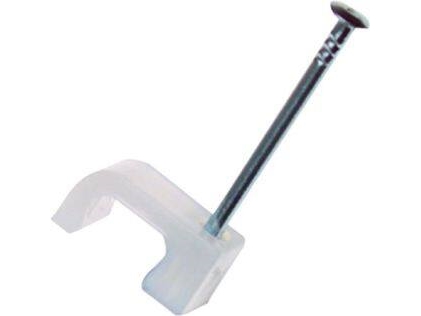 Clips oval TC3x5 natursøm 20mm - (100 stk.) | Rutter och fästanordningar - Skruvklämmor | GameStuff