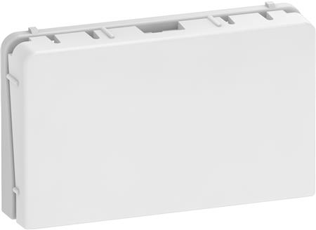 LAURITZ KNUDSEN LK FUGA Blænddæksel ½ modul, Hvid- I pose for DIY