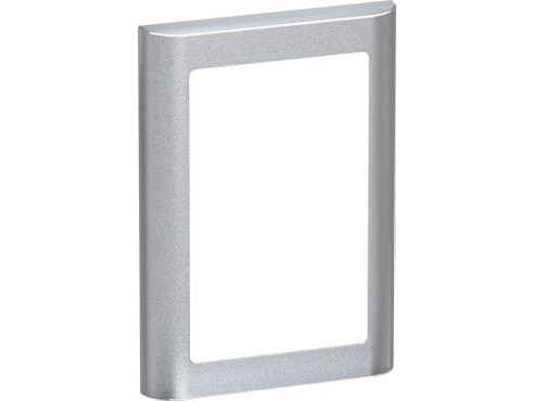 LAURITZ KNUDSEN LK FUGA SOFT ramme inkl. monteringsramme 1½ modul, Stålmetallic- I pose for DIY