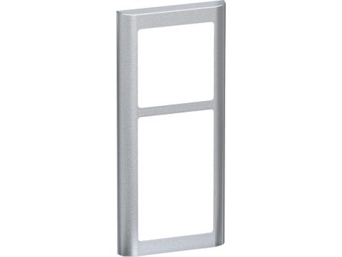 LAURITZ KNUDSEN LK FUGA SOFT ramme inkl. monteringsramme 2½ modul, Stålmetallic- I pose for DIY