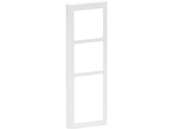 LAURITZ KNUDSEN LK FUGA SOFT ramme inkl. monteringsramme 3½ modul, Hvid- I pose for DIY