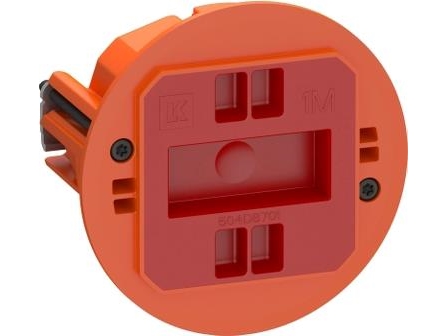 LAURITZ KNUDSEN LK FUGA AIR SLIM forfradåse IP40 Vindtæt 1 modul, Orange- I pose for DIY
