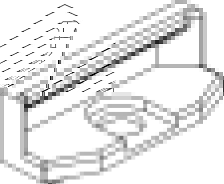 CUBIC Stängningsfäste 1180-0001, för dörrar med 2 - 3 - 4 - 5 - 6 - 8 och 10 moduler | EL Artiklar - Elcentral - Diverse utrustning för svarta tavlor | GameStuff