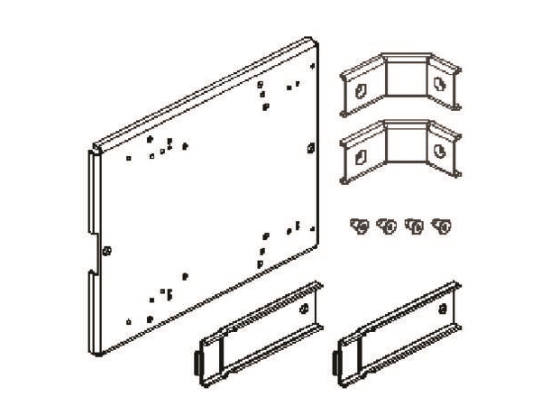 CUBIC Monteringssats MIBA2223F, monteringsdjup från monteringsplatta till insidan av dörren 223 mm | EL Artiklar - Elcentral - Diverse utrustning för svarta tavlor | GameStuff