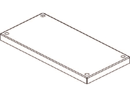 Cubic Dæksel, 1 X 2 Modul, 182 X 374 Mm Bxh
