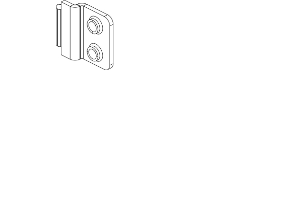 CUBIC Fäste för vertikalt skydd vid hörnskenan | EL Artiklar - Elcentral - Diverse utrustning för svarta tavlor | GameStuff