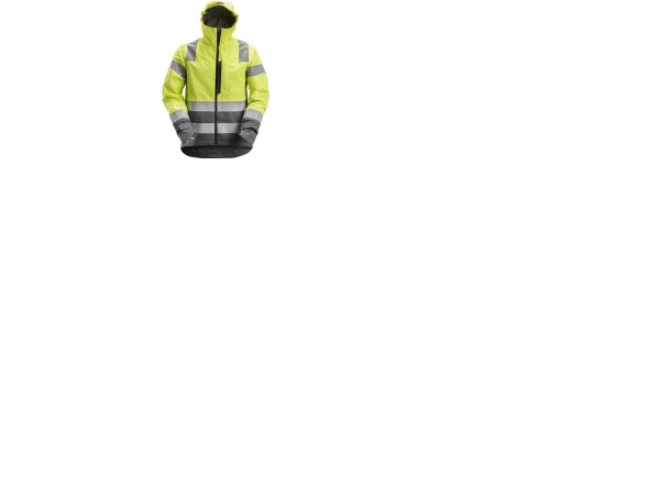 Snickers 2 Lags Vandtæt Skaljakke 1330 High Vis Gul Kl.3 L
