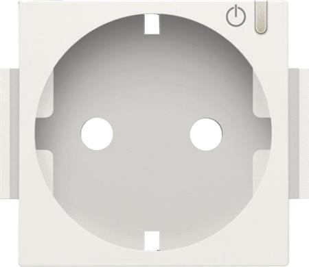 Afdækning til Smart Stikkontakt med sidejord, white