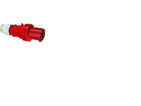 Cee Stikprop H6 400V 63A 5 Polet Rød Multigrip, Skrue Forniklet Ip44, Polyamid