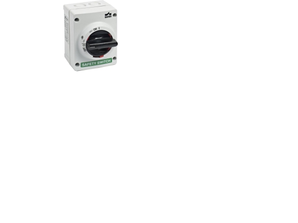 Reparationsafbryder Katko Abs 3 Pol 16A Ac23 Grå/Sort U. Forskruninger