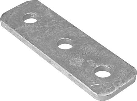 WALRAVEN Platt konsol rakt 3xM10bredd 40 mm, längd 123 mmVärmgalvaniserad | VVS Artiklar - Rör & Kopplingar - Rörstöd och infästningar | GameStuff