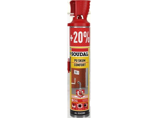 Soudal Soudafoam Comfort 720Ml Er En Helårsskum Til Udfyldning/Isolering