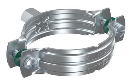 Walraven 2S rørb. 104-112mm - Elforzinket 2-skrue rørbøjle uiso. og M8/10 gevind | Rörhållare | GameStuff