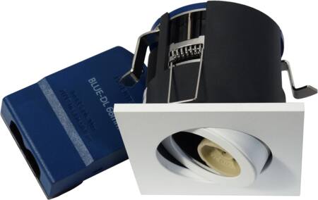 BLUE-DL 66 G2 87x87/H66mm, fyrkantig, vinklingsbar, skruvinfästning, 5-polig anslutning, GU10 (medföljer ej), Vit STANDARD | Belysning - Inomhusbelysning - Infälld spotlight | GameStuff