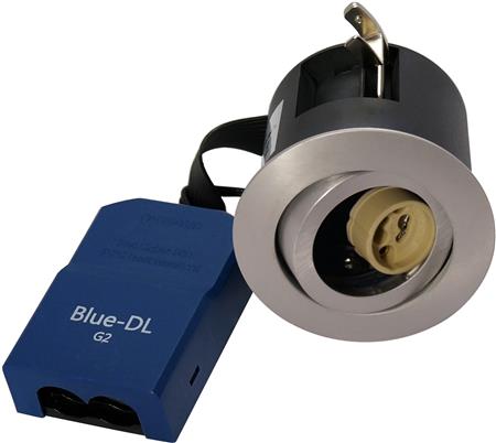 BLUE-DL 66 G2 Ø87/H66mm, rund, vinklingsbar, skruvinfästning, 5-polig anslutning, GU10 (levereras utan), aluminium STANDARD | Belysning - Inomhusbelysning - Infälld spotlight | GameStuff