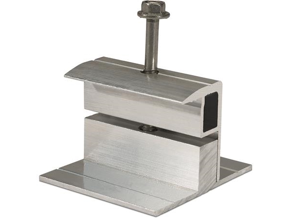 Novotegra ändklämma för platta taksystem för montering av moduler på kortsidan av ramen, för ramhöjder på 30-42 mm | VVS Artiklar - Uppvärmning - Solceller | GameStuff