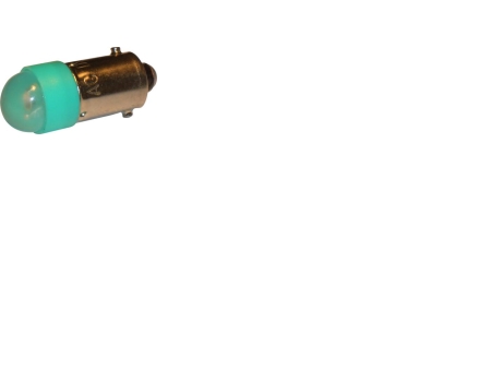 IDEC LED pære BA9S Ø10 mm, længde 25 mm 230V AC/DC, grøn