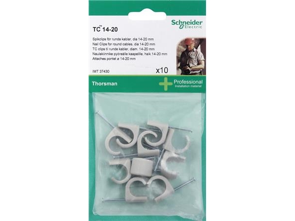 Schneider Electric Clips Tc 14-20 2,0X35 Grå - 10 Stk- I Pose Für Diy