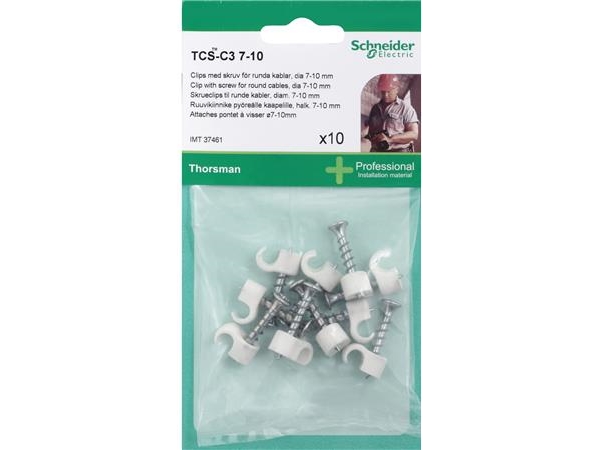 SCHNEIDER ELECTRIC Skruvklämmor TCS-C3 7-10 vit - 10 st - I påse för DIY | Antenninstallationer - Antenner | GameStuff