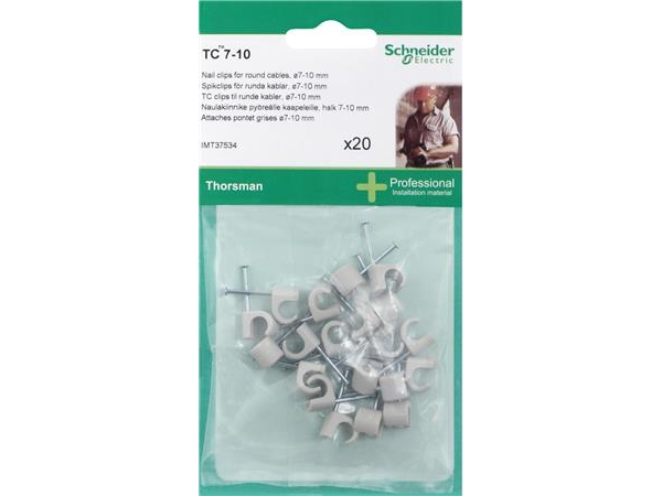 Schneider Electric Nahtdübel Tc 7-10 1.6X25 - Hellgrau - 20 Stück- Im Beutel Für Diy