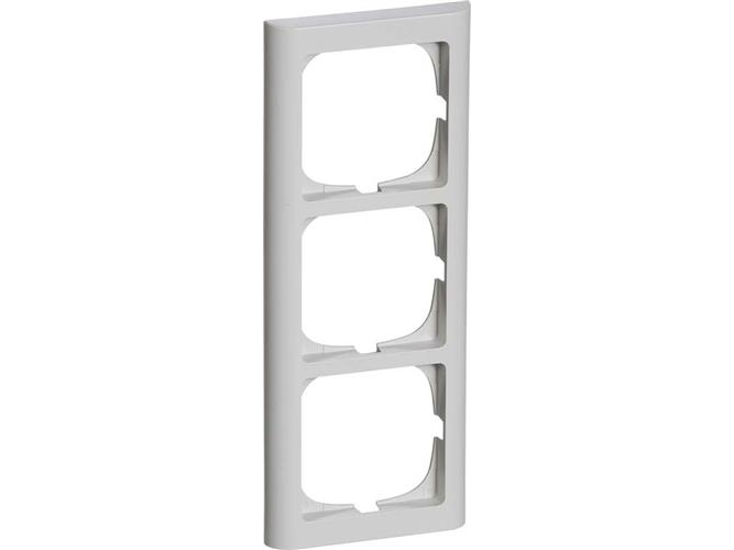 LK FUGA - Softline 63 lodret ramme, 3 modul, lysegr