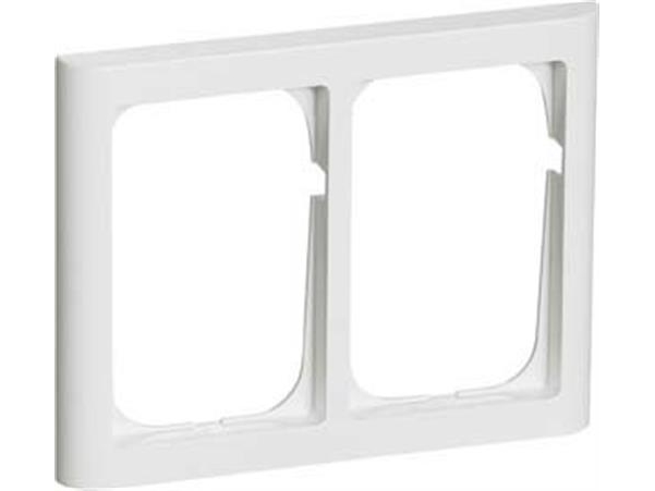 Lauritz Knudsen Fuga Ramme Softline 63 1,5 Modul Dobbelt Vandret, Hvid.