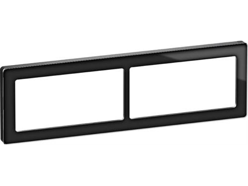 Designramme Fuga Pure 66 glas 2x2m sort