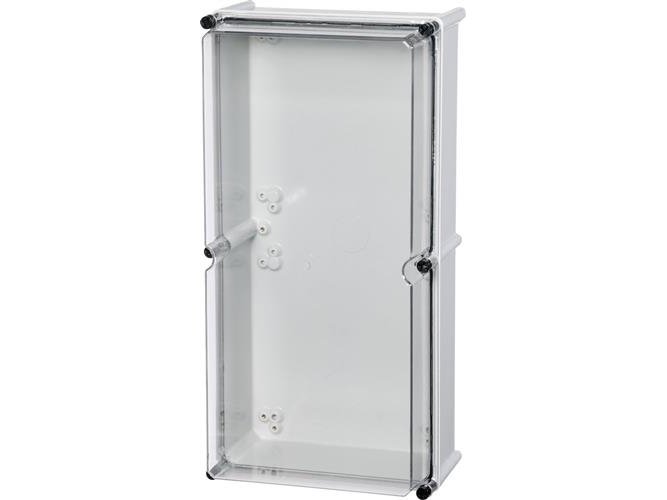 FIBOX Dæksel/låg SOLID P polykarbonaatti 600 x 300 x 45 mm läpinäkyvä IP66 uden skruuer
