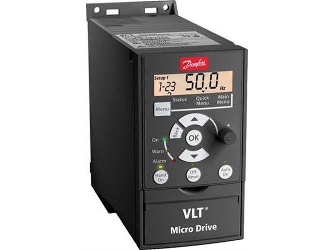 Danfoss Frekvensomformer Micro Drive Fc51 3x400vac Uden Display Ip20 Højde 150 Bredde Dybte 148 75kw Uden Bremsechopper