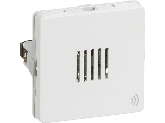 Lauritz Knudsen Lydgiver Fuga T1, 1 Modul, 24V D.C. 80Db Med Sikring, Farve: Hvid.