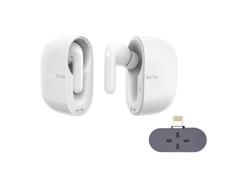 Timekettle M3 Translator, Trådløs, Opkald/Musik, 178 G, Headset, Hvid
