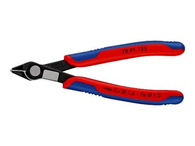 Knipex 78 91 125, Sivuleikkurit, Terästä, Muovi, Sininen, Punainen, 125 mm, 27 g