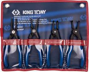 King Tony Sicherungsringzangen-Satz 4-Tlg., Etui
