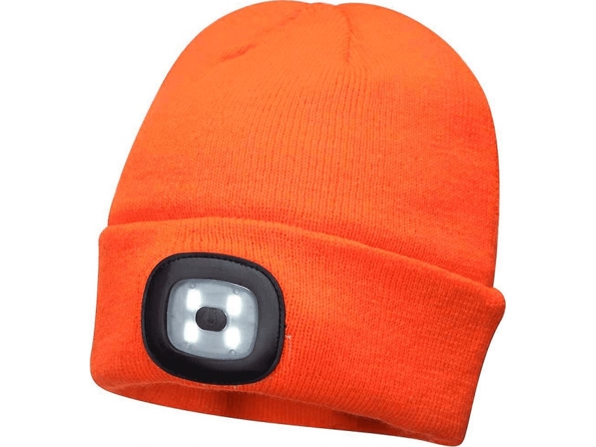 Kappe B029 Mit Led/Usb-Licht Orange