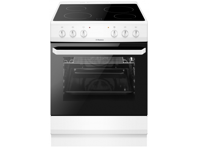 Keraaminen keittotaso, Hansa, 60cm, valkoinen