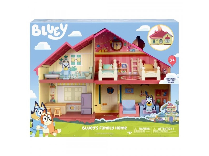Moose Toys Figurine Bluey Family House Set Bluey Family Figurine