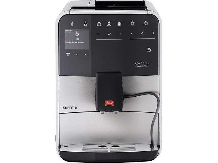 Melitta Barista Smart T, Espressomaschine, 1,8 L, Gemahlener Kaffee, 1450 W, Schwarz, Silber