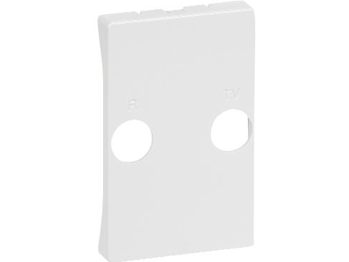 LAURITZ KNUDSEN LK FUGA Afdækning for antenneudtag 1½ modul, Hvid- I pose for DIY