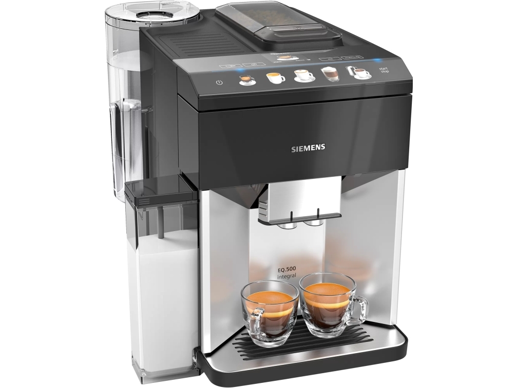sende industrialisere afbalanceret Siemens EQ.500 TQ503D01, Espressomaskine, 1,7 L, Kaffebønner, Malet kaffe,  Indbygget kværn, 1500 W, Sort, Rustfrit stål