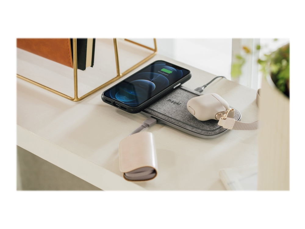 Moshi Sette Q - Trådløs Opladningspude - 15 Watt - 1 A (Usb)