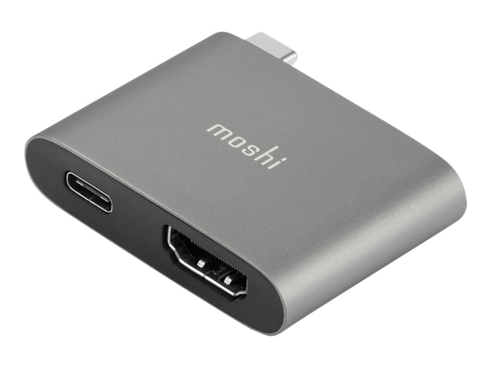 Moshi - Videoadapter - Usb-C Han Til Hdmi, Usb-C Hun - Power Delivery 3.0 Support, 4K60 Hz Support