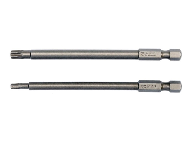 Yato Yt-0491, 2 Stück(E), Torx, T15, T27, Stahl, 100 Mm, 25,4 / 4 Mm (1 / 4")