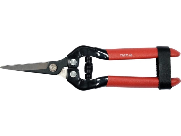 Yato havesaks til frugt, planter og blomster 185 mm bøjet næse (YT-8817)
