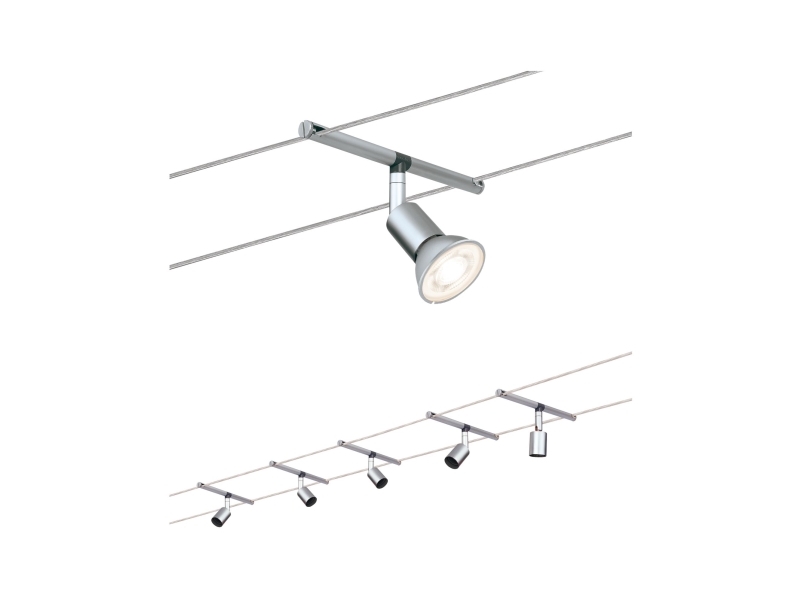 Paulmann Salt Skinnebelysningsspot Gu5.3 5 Pærer 50 W 230 V Krom