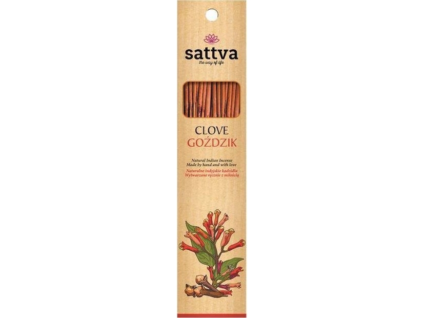 Sattva Natural indiskt rökelse, naturlig, kryddnejlika 15 st | Bostäder - Inredning - Doft för hemmet | GameStuff