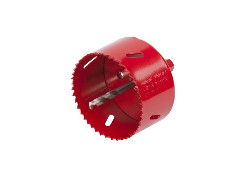 Wolfcraft Gmbh 5494000, Single, Drill, Metal, Wood, Red, Bimetal, High-Speed Steel (Hss), High-Speed Steel (Hss)