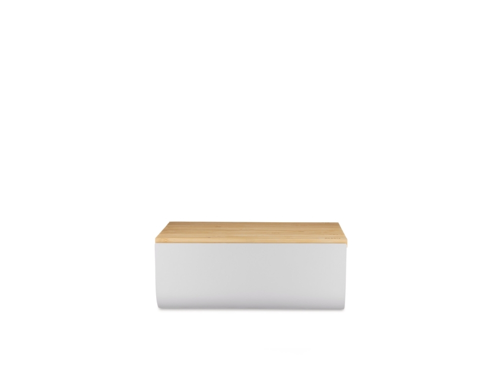 Alessi Mattina brødkasse 34 cm Varmgrå/Bambus