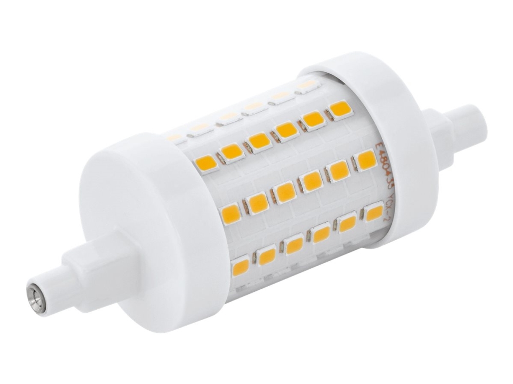 Eglo - LED-lyspære - form: korn - R7s - 8 W (ekvivalent 68 W) - klasse E - varmt hvitt lys - 2700 K