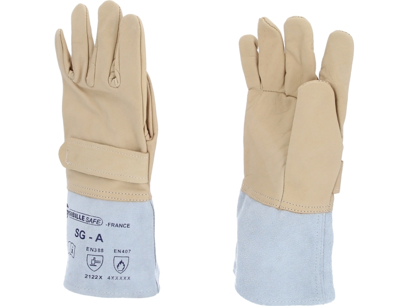 KS Tools 117.0145, Eristyskäsineet, Beige, Harmaa, Vesitiivis, 1 kpl, 2 kpl, Nahka