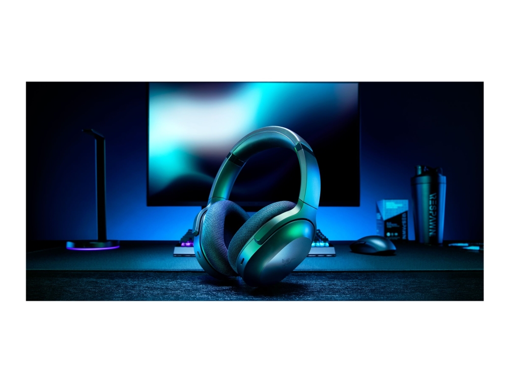 Razer Barracuda X - Headset - Fullstorlek - Bluetooth/Radiofrekvens 2,4 Ghz - Trådlös, Kabelansluten - 3,5 Mm Kontakt, Usb-C - Ljudisolerande - Svart